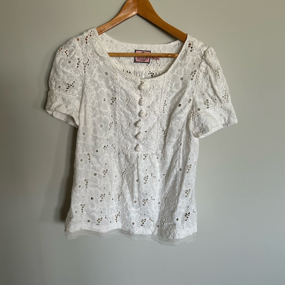 Juicy Coutour White Blouse